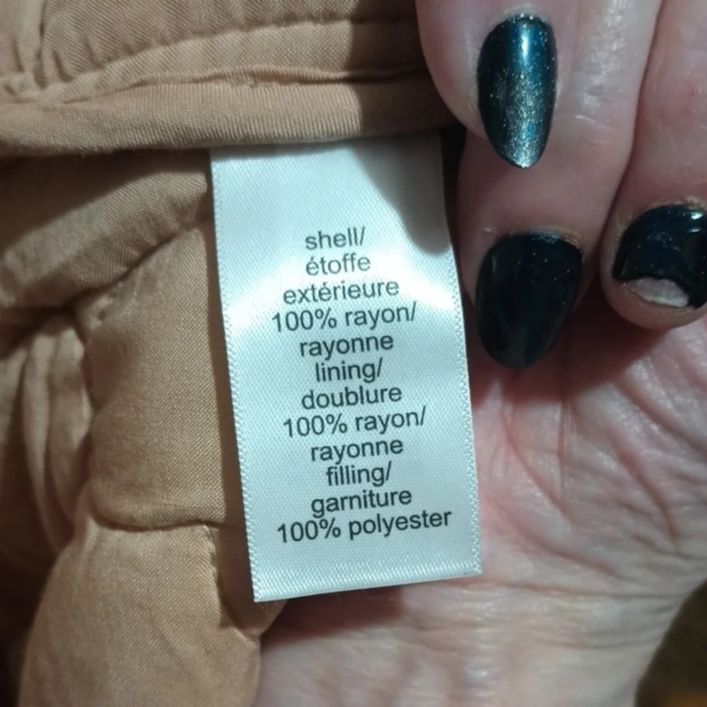 Maurices Blue and Brown Floral quilted jacket - Picture 9 of 13